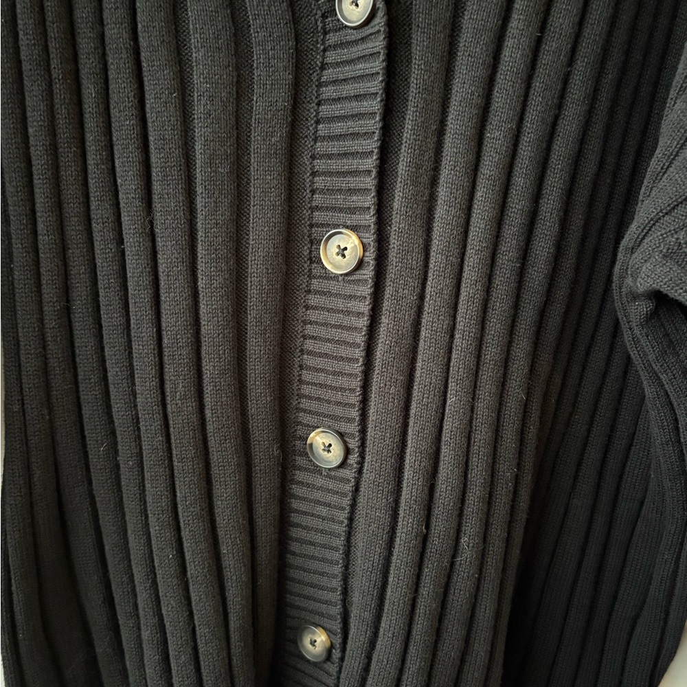 Torrid Black Button Up Ribbed Cardigan - Picture 4 of 6
